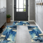 Washable kitchen floor mat set (3 pieces), non-slip long strip floor mat set, kitchen long strip floor mat, hallway/laundry room decorative carpet. - Image 7
