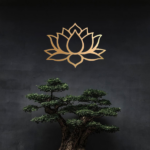 CIFbuy Stunning Large Lotus Metal Wall Art – Modern Living Room Decor & Fabulous Bridal Shower Gift.Wall Sculptures-cif buy(TikTok/temu self-pickup orders) - Image 6