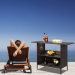 Modern Stylish And Beautiful Bar Table Brown Gradient - Image 8