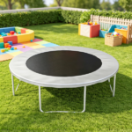 Black 12' Trampoline Replacement Mat – 72 V-Hooks, Fits 5.5" Springs, for Backyard Old Trampoline Surface Upgrade(Spring & Frame not Included) - Image 7