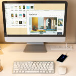 White Computer Desk with 4-in-1 Socket, the Desk with 3 Slide Drawers and 4 Storage Levels, the Wooden Desk is Suitable for a Variety of Places - Image 10