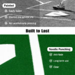 10ft x 3ft Softball Pitching Mat with Artificial Turf, Indoor & Outdoor Training Aid for Pitching Practice -Green - Image 7