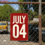 CIFbuy Vintage July 4th Independence Day Metal Wall Sign, 8x12 Inch 2D Flat Aluminum Patriotic Wall Art, Art, Rustic Red White Distressed Le ikTok, ikTok, tic Wall Art Self- 8ckup Logiop Leum - Image 5