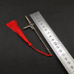 Miniature Ancient Famous Sword Set with Display Stand (6 Swords) (14 Weapons Total) - Metal Mini Sword Weapon Model Keychain Pendants, Perfect for History Enthusiasts, Party Supplies and Decorations, Unique Gifts, Collectibles - Image 4