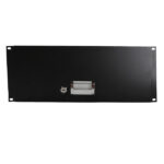 19" 4U Steel Plate DJ Drawer Equipment Cabinet with Keys Black - Image 8