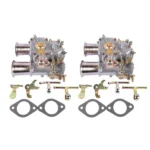 2X Carburetors Twin Choke Replacement for 45 DCOE Weber 152 4 Cyl 6 Cyl V8 Engines 19600.060 - Image 3