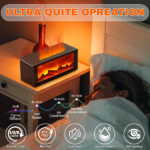 Upgraded 300ml Fireplace Diffuser Essential Oil 7 Colorful Large Flame Fire Humidifier Changing Aroma Diffuser for Aromatherapy Yoga Room Bedroom, Room, Office, Home with Remote Timer and Auto Off - Image 10