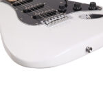 GST Stylish Electric Guitar Kit with Black Pickguard White - Image 10