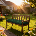 Outdoor Bench Cushion, 60 × 20 × 4 Inch, Tufted Waterproof Swing Cushion with Ties, for Patio Bench or Window Seat - Image 6