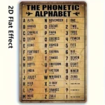 CIFbuy Vintage Alphabet Wooden Wall Decor Aviation Theme Airplane Poster For Home Bedroom Room (TikTok, temu pick-up service)