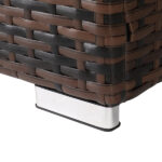 Replace 95812680 40*40*57cm Iron Frame Gas Bottle Storage Rattan Side Table Brown Gradient - Image 24