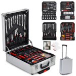 799pcs Aluminum Trolley Case Tool Set Silver - Image 3