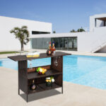 Modern Stylish And Beautiful Bar Table Brown Gradient - Image 6