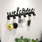 CIFbuy This one - piece adhesive - mounted key holder doubles as an all - in - one organizer. It can hold keys, hats, and towels, offering a sleek (TikTok/temu self-pickup orders) - Image 7