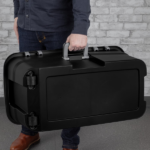 22 Gallon Large Wheeled Footlocker, Heavy Duty Plastic Storage Trunk Container, Lockable with Wheels and Handle, Black (Shipment from Walmart) - Image 6