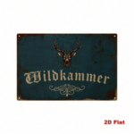 CIFbuy Vintage Deer Head Metal Sign, Iron Wall Art With German Wildkammer Lettering, Rustic Farmhouse Home Decor, Lettering, Rustic Farmhouse Home Decor, 7.87x11 SignikTok, SignikTok, tering, Rustic Farmhouse Home Decor Self-alckup Logiopx11 - Image 2