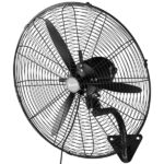 MFJ-EW50 20inch High Velocity Wall Mount Fan Oscillating,Industrial Fan with 4 Speed Ventilation,100% BLDC Copper Motor,4963CFM,,Heavy Duty Metal Fan for Outdoor, Indoor Use - Image 10