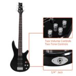 [Do Not Sell on Amazon] GIB Electric 5 String Bass Guitar Full Size Bag Strap Pick Connector Wrench Tool Black - Image 17