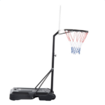 28" x 19" Backboard Adjustable Pool Basketball Hoop System Stand Kid Poolside Swimming Water Maxium Applicable Ball Model 7# White & Black - Image 4