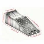Single Auto Service Ramp (20000 lbs/9 Ton), 5.5" Elevation Vehicle Tire Ramp for Routine Maintenance - Image 3