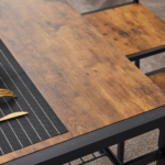 Dining Table Set for 4, Kitchen Table with 2 Chairs and a Bench, 4 Piece Kitchen Table Set for Small Space, Home Kitchen Bar Pub Apartment, Rustic Brown - Image 24