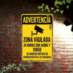 CIFbuy Vintage Spanish 24 Hour Audio Video Recording Warning Metal Sign, 7.87x11.81 Inch Surveillance Notice Plaque, Retro Decorative I TikTok, TikTok, ve I Self-pickup Logiopics - Image 3