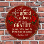 CIFbuy 1pc 8x8in 2D Flat Round Sign, "The Greatest Gift Is God's Gift To You" Vintage "The Greatest, Greatest Gift Is God's Gift To You" Plaque TikTok, ok, temu Self-pickup Logiaqics - Image 8