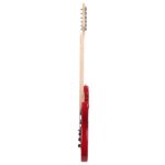 ST Stylish Electric Guitar with Black Pickguard Red - Image 4