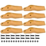 8 Pack Bucket Uni-Teeth with Hardware 1324720 Fit for Caterpillar Skid Steers 247 257