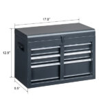 4 Drawstring Cabinet Steel Black Lock 330lb Instrument Cart Storage Room - Image 6