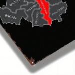 CIFbuy 1pc Manchester Is Red Map Metal Sign 8x12 Inch 2D Flat Printed Iron Square Wall Art For Home Bar Garage Club Restaurant Cafe Dec TikTok, TikTok, Square Self-pickup Logiopics - Image 5