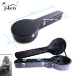 Replace 48950444 5-String 6-String Microgroove Pattern Leather Wood Banjos Case Black - Image 17