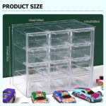Clear Acrylic Display Case Storage Box Hold 12 Toy Cars For 1/64 Scale Model Car(tk/temu self-pickup orders) - Image 3