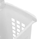 Laundry Hamper, Plastic, Jumbo Size with Lid and Carry Handles, White, Pack of 4 (Shipment from Walmart) - Image 2