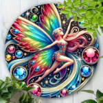CIFbuy Vintage Fairy Round Aluminum Tin Sign, 8x8 Inch Rustic Shiny Metal Wall Art Retro Style Home Decor For Living Room Bedroom Bar TikTok, TikTok, ar Self-pickup Logiopics - Image 5