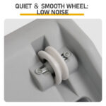 80*34*86CM, Gray PP track connector assembly, Round shape with gray carpet + 1 cat teaser stick, 15kg cat treadmill - Image 10