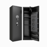 57" High Large Capacity Mechanical Gun Safe for Rifles & Handguns, Digital Password Lock, Built-In Independent Lock Box, Adjustable Shelves, Pre-Assembled No Assembly Required - Image 3