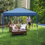 3 x 3m Two Doors & Two Windows Practical Waterproof Right-Angle Folding Tent Blue - Image 24