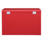 Steel maintenance tool cart cabinet 5 drawers with lock 330lb red - Image 2