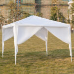 3 x 3m Four Sides Portable Home Use Waterproof Tent with Spiral Tubes White - Image 20
