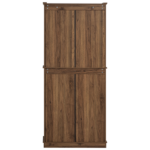 71" Tall Kitchen Pantry Cabinet with 3 Pull Out Cabinet Organizers, Farmhouse Embossed Texture Storage Cabinet with 6 Door Shelves, 2 Drawers, Freestanding Cupboard for Kitchen, Dining Room Brown - Image 4