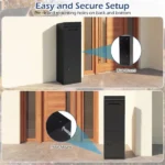 Anti-Theft Package Delivery Box with Code Lock, Galvanized Steel Parcel Drop Box for Outdoor Porch - Image 13