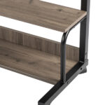 Grey Oak P2 15MM Particle Board with Melamine Coating Adjustable Computer Desk with 3 USB + 2 AC Outlets - Image 6