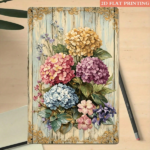 CIFbuy Vintage Metal Iron Sign Vibrant Hydrangea Bouquet With Golden Accents, Rustic Farmhouse Wall Decor, Romantic Floral Home Art TikTok, TikTok, t Self-pickup Logiopics - Image 7
