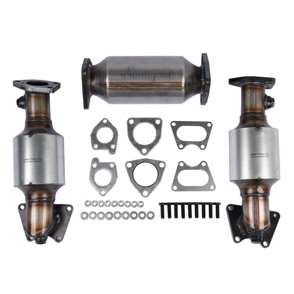 10600845-633d-4c0f-bbfc-3b33335fa011.png 3x Catalytic Converters Kit Fit for Honda Accord 3.0L 2003-2007 45106 45107 45108 - Image 1