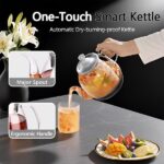Professional multi-functional glass teapot | 800ml fast heating, cooking and brewing integrated electric kettle with stainless steel filter(UPS/FEDEX/UniUni/GOFO logistics delivery support self-pickup - Image 4
