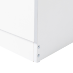 3-Drawer Tall Cabinet Particleboard Bedside Table with Textured Melamine Finish White - Image 18