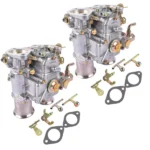 2X Carburetors Twin Choke Replacement for 45 DCOE Weber 152 4 Cyl 6 Cyl V8 Engines 19600.060 - Image 7