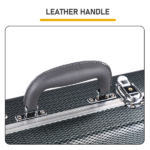 Electric Guitar ABS Molded Hard Case for GST GTL 170 SG and Burning fire Style Flat Grayish Blue - Image 6