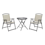 3-Piece Outdoor Bistro Set, Tan - Image 3